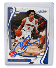 Cade Cunningham Detroit Pistons Signed Autographed 2021-22 Panini Chronicles Absolute #214 Basketball Card Five Star Grading Certified