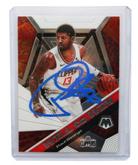 Paul George Los Angeles Clippers Signed Autographed 2019-20 Panini Mosaic #18 Basketball Card Five Star Grading Certified