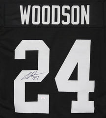 Charles Woodson Oakland Raiders Signed Autographed Black #24 Custom Jersey PAAS COA