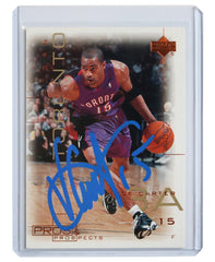 Vince Carter Toronto Raptors Signed Autographed 2000-01 Upper Deck #79 Basketball Card Five Star Grading Certified