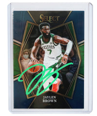 Jaylen Brown Boston Celtics Signed Autographed 2021-22 Panini Select #162 Basketball Card Five Star Grading Certified