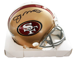 Joe Montana San Francisco 49ers Signed Autographed Football Mini Helmet Fanatics Certification