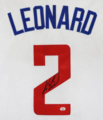 Kawhi Leonard Los Angeles Clippers Signed Autographed White #2 Jersey PAAS COA