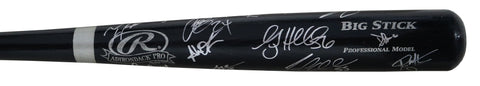 Kansas City Royals 2015 World Series Champions Team Signed Autographed Rawlings Big Stick Black Baseball Bat Authenticated Ink COA Perez Gordon Cain Zobrist