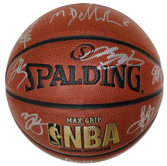 Cleveland Cavaliers Cavs 2015-16 NBA Champions Team Signed Autographed Spalding NBA Basketball SGC COA Lebron Kyrie