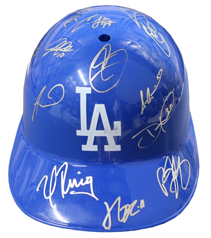 Los Angeles Dodgers 2016 Team Autographed Signed Souvenir Full Size Batting Helmet Authenticated Ink COA - Kershaw