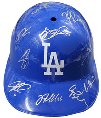 Los Angeles Dodgers 2015 Team Autographed Signed Souvenir Full Size Batting Helmet Authenticated Ink COA