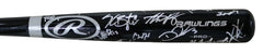 Chicago Cubs 2015 Team Signed Autographed Rawlings Pro Black Baseball Bat Authenticated Ink COA Bryant Rizzo