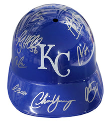 Kansas City Royals 2015 World Series Champs Team Signed Autographed Souvenir Full Size Batting Helmet Authenticated Ink COA
