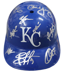 Kansas City Royals 2015 World Series Champs Team Signed Autographed Souvenir Full Size Batting Helmet Authenticated Ink COA