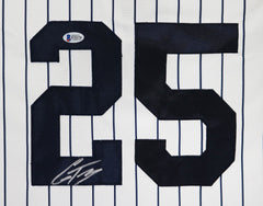 Gleyber Torres New York Yankees Signed Autographed White Pinstripe #25 Jersey Beckett COA