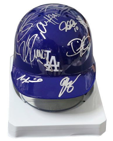 Los Angeles Dodgers 2016 Team Signed Autographed Mini Helmet Authenticated Ink COA- Clayton Kershaw