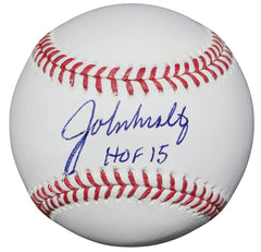John Smoltz Atlanta Braves Signed Autographed Rawlings Official Major League Baseball JSA COA with Display Holder