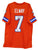 John Elway Denver Broncos Signed Autographed Orange #7 Custom Jersey Beckett Witness Certification