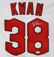 Steven Kwan Cleveland Guardians Signed Autographed White #38 Jersey JSA COA
