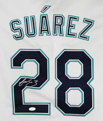 Eugenio Suarez Seattle Mariners Signed Autographed White #28 Jersey JSA COA