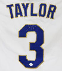 Chris Taylor Los Angeles Dodgers Signed Autographed 2020 World Series #3 Jersey JSA COA