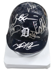 Detroit Tigers 2016 Team Signed Autographed Mini Batting Helmet Authenticated Ink COA Cabrera Castellanos Kinsler