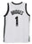 Mikal Bridges Brooklyn Nets Signed Autographed White #1 Custom Jersey Witnessed PSA In the Presence COA