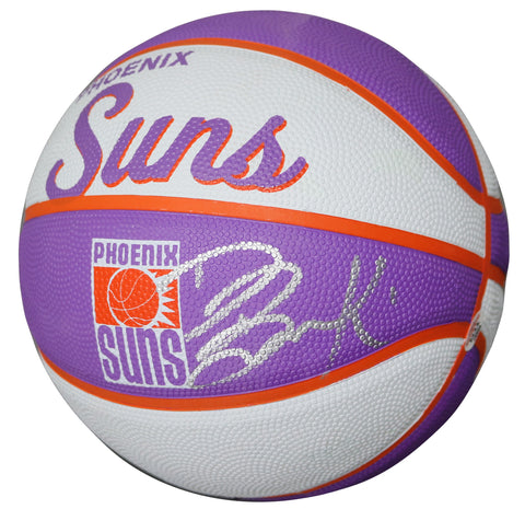 Devin Booker Phoenix Suns Signed Autographed Suns Logo Mini Basketball PAAS COA