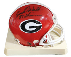 Herschel Walker Georgia Bulldogs Signed Autographed Mini Helmet - GTSM COA