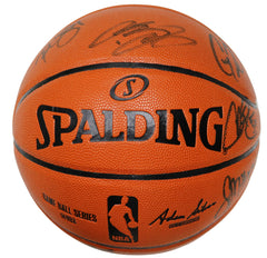 Cleveland Cavaliers Cavs 2015-16 NBA Champions Team Signed Autographed Spalding NBA Game Ball Series Basketball Authenticated Ink COA - Lebron Kyrie Love