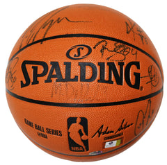 Cleveland Cavaliers Cavs 2015-16 NBA Champions Team Signed Autographed Spalding NBA Game Ball Series Basketball Global COA - FADED SIGNATURES