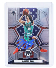 LaMelo Ball Charlotte Hornets Signed Autographed 2021-22 Panini Mosaic #251 Basketball Card Five Star Grading Certified