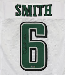 DeVonta Smith Philadelphia Eagles Signed Autographed White #6 Custom Jersey Heritage Authentication COA
