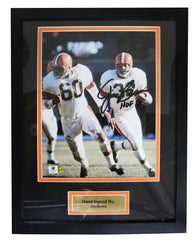 Jim Brown Cleveland Browns Signed Autographed 8" x 10" Framed Photo Witnessed Global COA