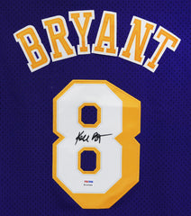 Kobe Bryant Los Angeles Lakers Signed Autographed Purple #8 Jersey PSA COA