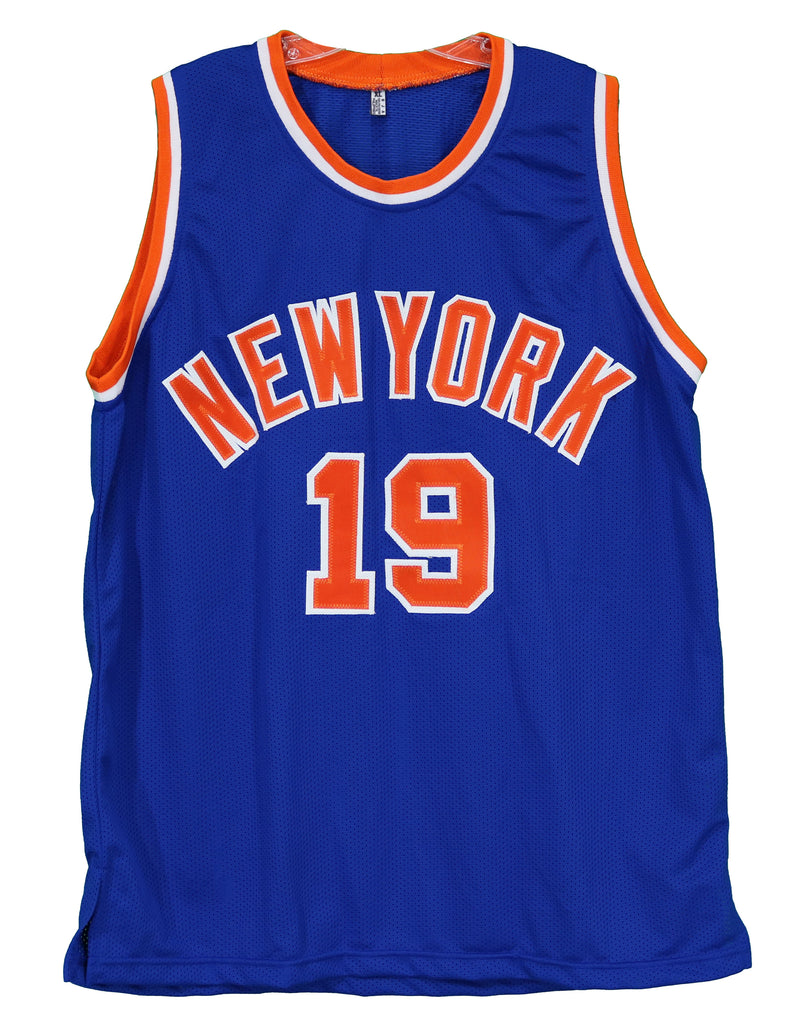 Willis Reed New York Knicks Signed Autographed Blue #19 Custom Jersey –