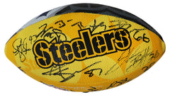 Pittsburgh Steelers 2014 Team Signed Autographed Logo Football Authenticated Ink COA Roethlisberger Polamalu Bell Brown