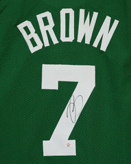 Jaylen Brown Boston Celtics Signed Autographed Green #7 Custom Jersey PAAS COA