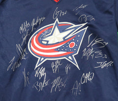 Columbus Blue Jackets 2014-2015 Team Signed Autographed Blue Jersey Authenticated Ink COA - 21 Autographs