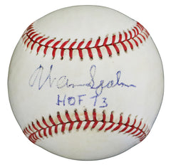 Warren Spahn Atlanta Braves Signed Autographed Rawlings Official National League Baseball JSA COA with Display Holder