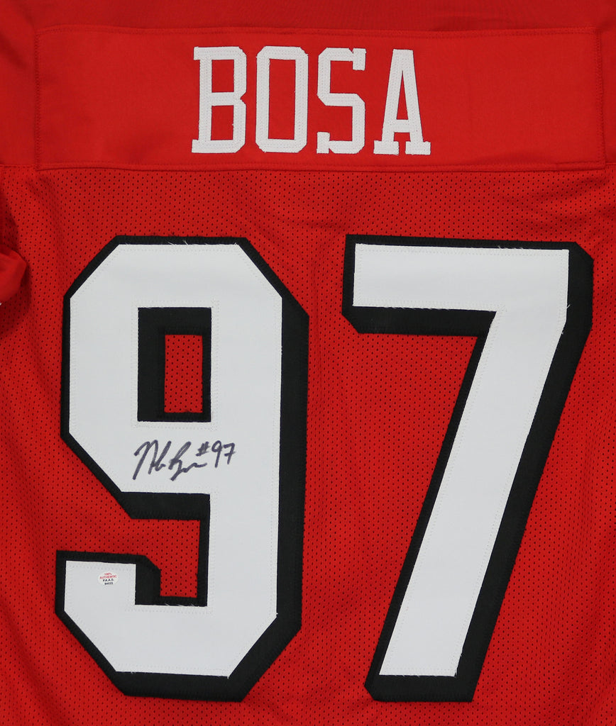 Charitybuzz: Nick Bosa Signed San Francisco 49ers Framed Jersey