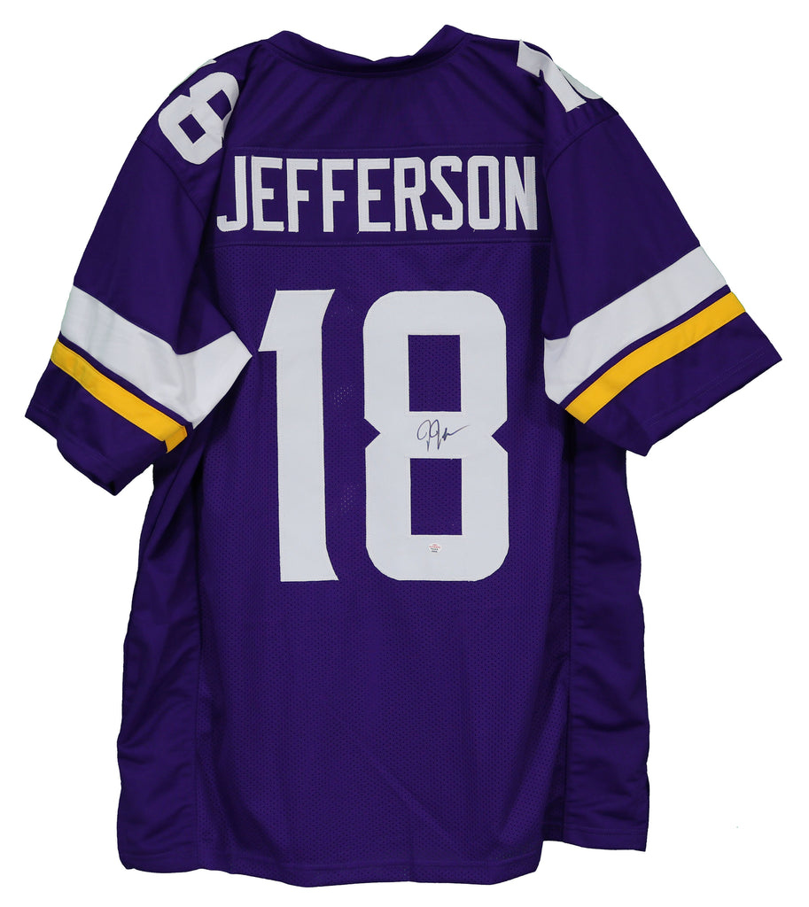 Justin Jefferson Autographed Minnesota Vikings (Purple #18) Custom