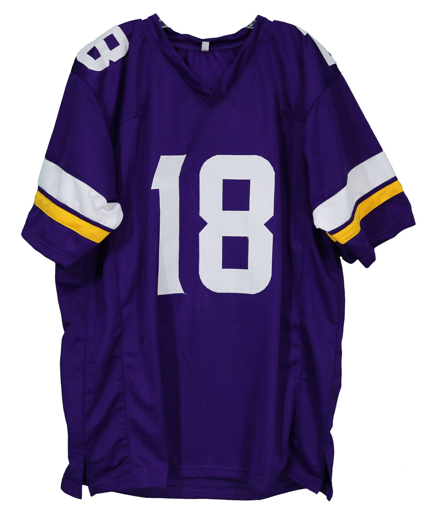 Justin Jefferson Signed Custom Purple Football Jersey