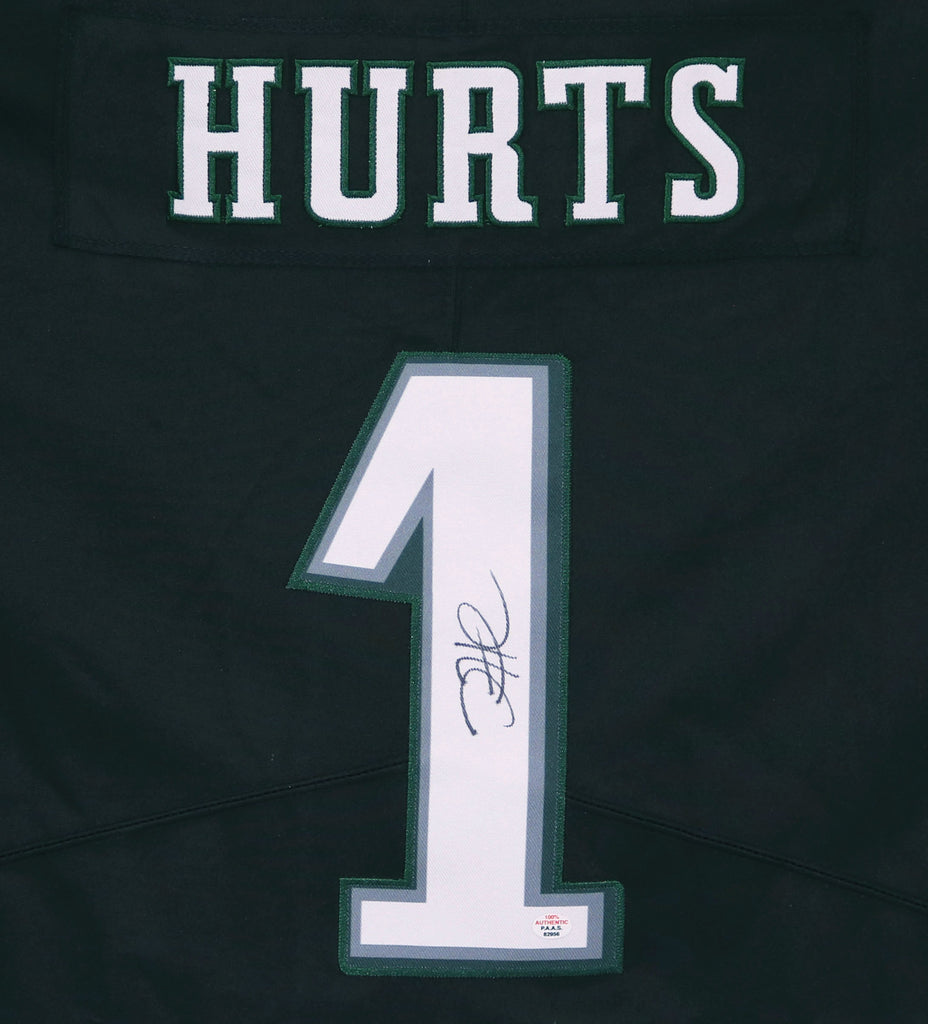 Jalen Hurts Philadelphia Eagles Signed Autographed Black #1 Jersey