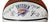 Oklahoma City Thunder 2014-15 Team Signed Autographed White Panel Logo Basketball - Westbrook Durant