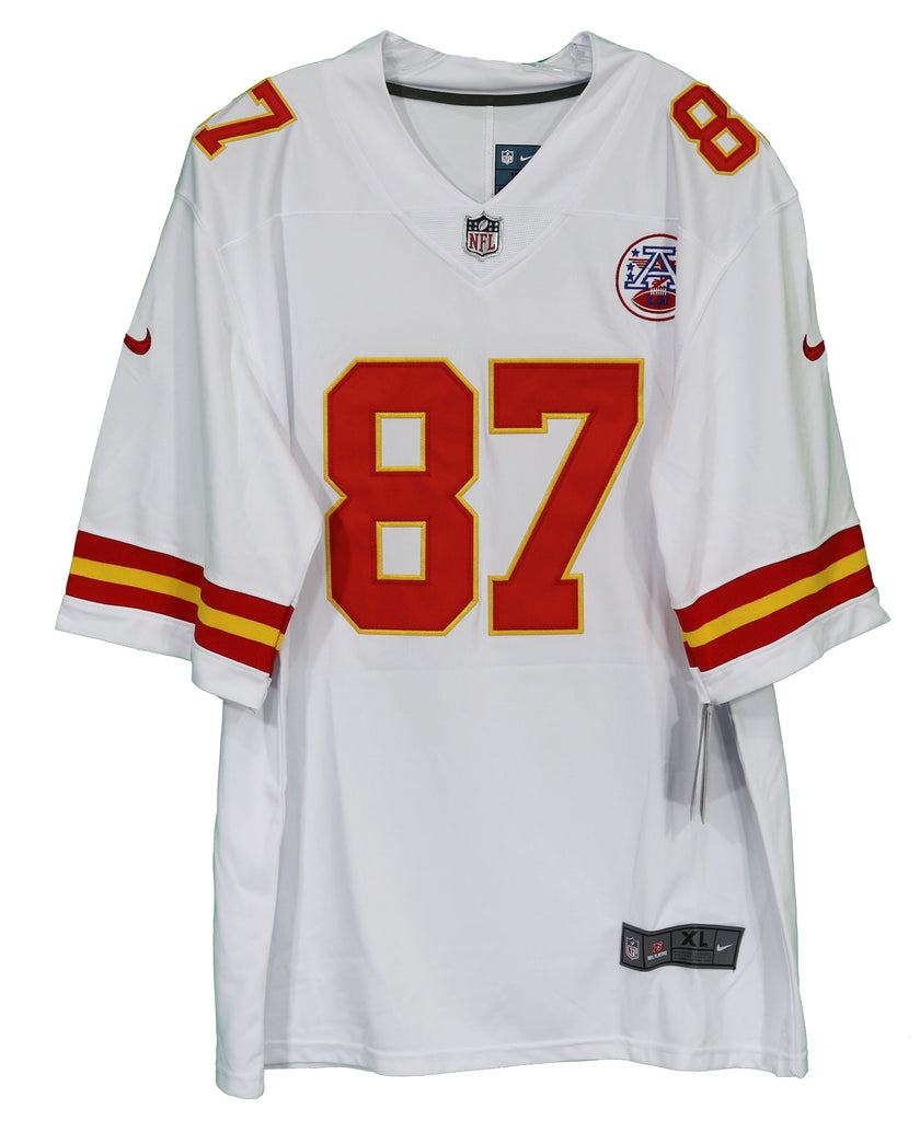 Travis Kelce Autographed Kansas City Chiefs Size XL White Jersey