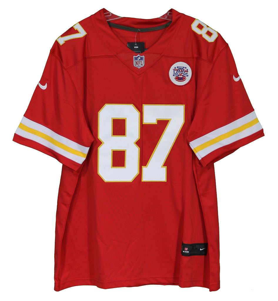 Travis Kelce Kansas City Chiefs Signed Autographed Red #87 Jersey –