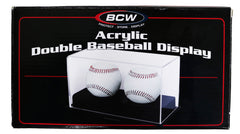 BCW Acrylic Double Baseball Display Holder