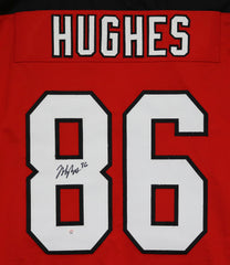 Jack Hughes New Jersey Devils Signed Autographed Red #86 Custom Jersey PAAS COA
