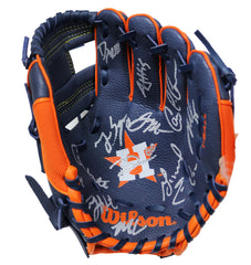 Houston Astros 2017 World Series Champions Team Signed Autographed Kids T-Ball Glove Pinpoint Letter COA