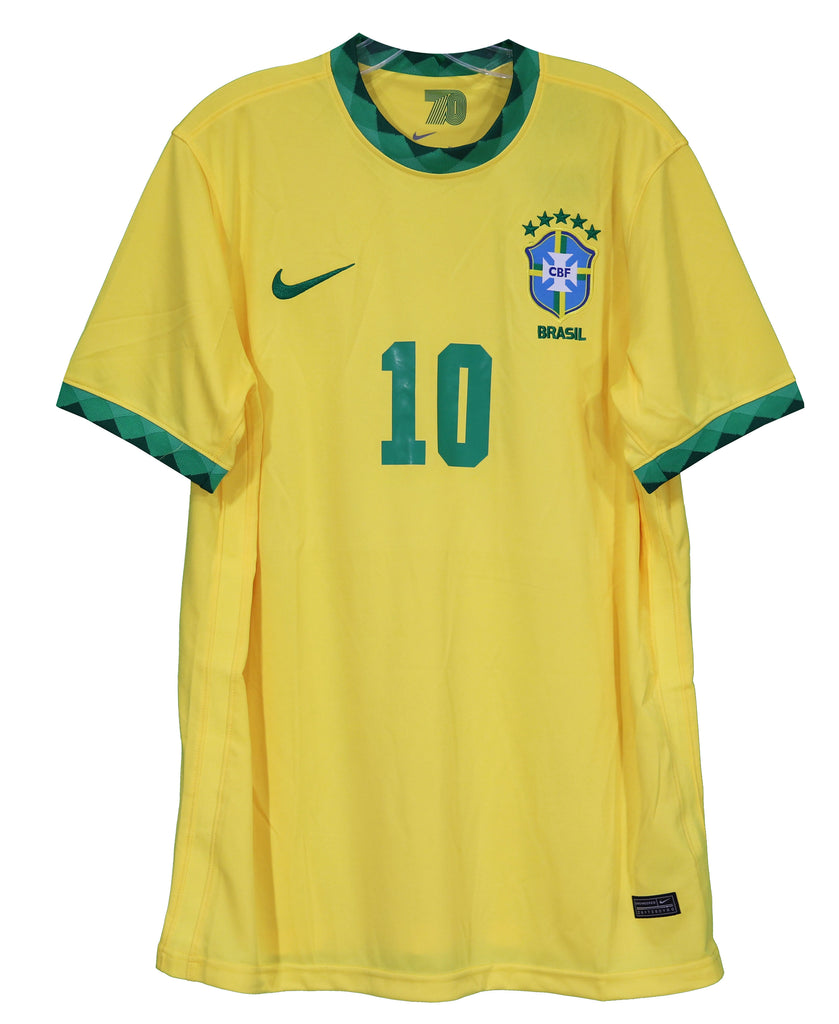 Pele Autographed Brazil Soccer Jersey - BAS COA