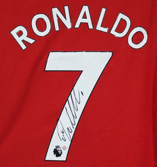 Cristiano Ronaldo Signed Autographed Manchester United Red #7 Jersey PAAS COA