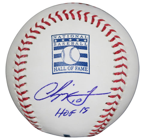 Chipper Jones Atlanta Braves Signed Autographed Rawlings Hall of Fame Official Major League Baseball JSA COA with Display Holder