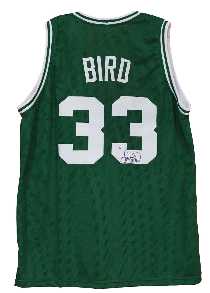 Larry Bird Boston Celtics Signed Autographed Green #33 Custom Jersey –